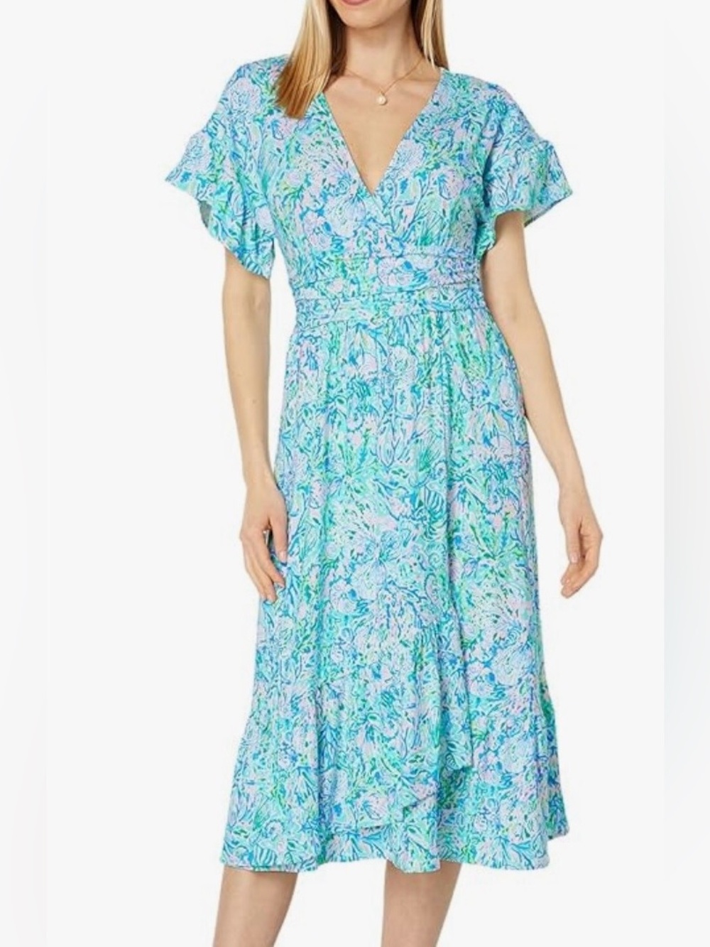 Lilly Pulitzer Juliet Ruffle Midi Dress